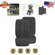 Cozy Knit & Denim Reversible Stroller Seat Liner - Easy Attachment, Machine Wash