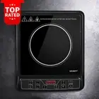 Portable Induction Cooktop Ceramic Glass Electric Stove 6 Cooking Modes Black