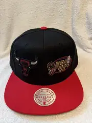 Mitchell & Ness Chicago Bulls Snap Back Hat Cap Dual Whammy 1996 NBA Finals NWT