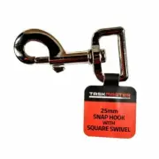 Taskmaster 25mm Nickel Plated Square Swivel Snap Hook
