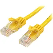 StarTech.com 2 m Yellow Cat5e Snagless RJ45 UTP Patch Cable - 2m Patch Cord - Ethernet Patch Cable - RJ45 Male to Male Cat 5e Ca