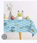 Whale Tablecloth 54x70 New Rectangle Blue