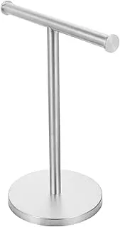 ARTSEWPLY Countertop Towel Rack Stainless Steel Towel Stand with Weighted Base Stable Design and Non Deformable