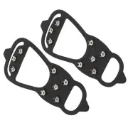 (L)1 Pair 8Tooth Outdoor Snow Walking Nail Crampons AntiSlips Ice Shoes CHU
