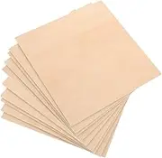 Tofficu DIY Crafting Woodworking: 10pcs Wooden Slices for Craft Rectangle Wood Pieces Craft Wooden Board Wood Retangle Sheets Pyrography Board