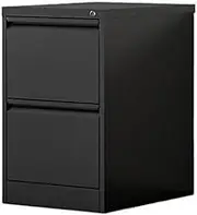 Metal file cabinet organizer with ready-to-access drawers for hanging folders and office supplies