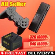 Wireless HDMI TV Game Stick Console 15000+ Built-in Games +2 Wireless Gamepad LR