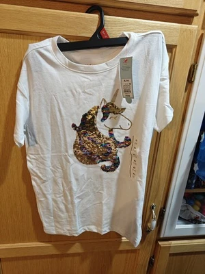 DN5-Cat & Jack Unicorn Shirt Sequin Size XL(14)