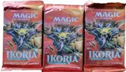3 (three) Magic The Gathering Ikoria: Lair of Behemoths - Collector Booster Pack