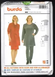 Burda Pattern 8266 Ladies Shirt Sizes 18 - 30