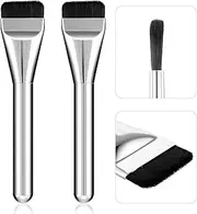 2 Pcs Flat Foundation Brush for Makeup, XICEN Foundation Brush for Liquid Make Up Concealer Brush Foundation Contour Brushes for Blending Liquid Cream, Mineral Makeup, Concealer Highlighting