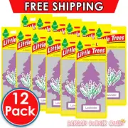 12 x Little Trees Air Fresheners Lavender Scent Freshens Car Truck Home Office