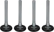 Yibuy 4 x Black Sealed Ball Bearing Nylon Garage Door Rollers with 115mm Stem