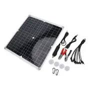 Solar Panel Solar Panel Kit Camping For Motorhomes 360x330x3MM 50W Black