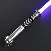 CVCBSER Smooth Swing Dueling Lightsaber, Motion Control 12 Sound Fonts with Infinite Color Changing 16RGB, Premium Metal Handle Light Saber for Adults and Boys Gift (RGB-X-12 Fonts)