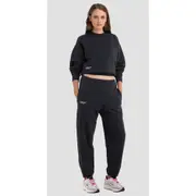 Replay Womens Sweat Pants Organic Cotton Fleece Black