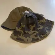 New Mens Alpine Design Canyon REVERSIBLE Bucket Hat Camo Green One Size OSFM NWT