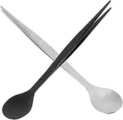 Abaodam Elegant Stainless Steel Tasting Spoon Versatile for Stirring Serving and Plating