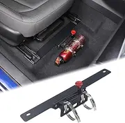 Car Co-Pilot Under Seat Quick Release Roll Bar Fire Extinguisher Mount Bracket Compatible with Subaru Crosstrek GU 2024 2025 Adjustable 2 Clamps Fire Extinguisher Bottle Tie Bracket Billet Accessories