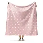 little dots pink Sherpa blanket