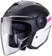 Caberg Soho Zephir Jet Helmet, black-white-pink, Size XS for Men Black White Pink