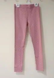 NWT Crewcuts Peony Rose Polka Dot Sparkle Legging Girl's Size 14