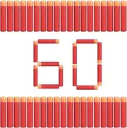 Toosci 60 PCS Mega Dart Refill Pack 9.5CM Compatible with Nerf Mega Guns, Mega Pack Refill Bullets for N-Strike Mega Series Guns