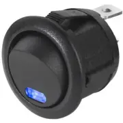 Rocker Switch ON OFF 12V 24V 20A Blue LED 20mm Hole