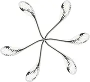 Gatuida Stainless Steel Caviar Spoons Set 6 Small Slotted Spoons for Condiments for Spherification Easy to Use