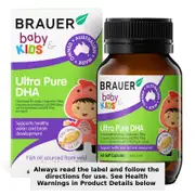 Brauer Baby & Kids Ultra Pure DHA 60 Soft Gels