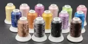 New in Package~Simthread Machine Embroidery Thread 15 Colors~Polyester 550 yards