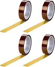 4 Rolls Heat Resistant Adhesive Tape Double Sided Heat Tape Roll for Insulation