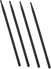 Abaodam 4pcs Carbon Fiber Drum Sticks Percussion Mallets Drum Sticks for Exercise Drum Mallets Accessory Drum Accessories Drum Supplies Black Carbon Fiber and Other Synthetic Materials