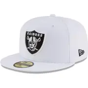 New Era 59Fifty Fitted Cap - NFL Las Vegas Raiders White 7 1/2 - (59,6cm)