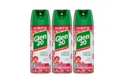 3 Pack Glen 20 Light & Fresh Berry Breeze Disinfectant Spray 300g