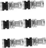 6pcs Leakproof Metal Motorcycle Tire Valve Stem Kit Easy Install for Secure Pressure Valve Stems
