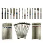 10pcs/Set Nail Drill Bits Diamond Cutters for Manicure Burr Milling Cutter Tools