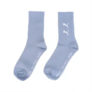 Puma 襪子 Fashion Crew Socks 男女款 藍 基本款 經典 長襪 中筒襪 BB137402
