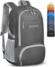 ZOMAKE 30L Lightweight Packable Backpack Water Resistant Hiking Daypack, Small T