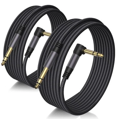 2 Pack Premium TRS Cable 10FT, 1/4 Inch TRS Cable- Noise Free and Long-Lastin...