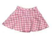 Crew cuts Girls size 16 Pink White A-Line Gingham Swing Skirt NEW with tags $44