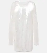 [Norma Kamali] Norma Kamali Sequined minidress AU 16 white