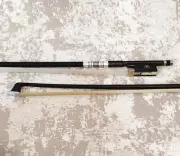New Carbon Fiber Violin/Fiddle Bow, 4/4, Very Strong, Stiff, & Well Balanced
