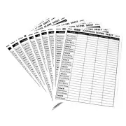 100-Pack Canasta Playing Card Game Score Pads/Sheets with Game Instructions