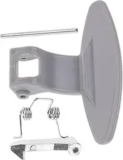 OKUMEYR 1 Set Metal Washing Machine Door Handle Replacement for Drum Washer Durable and Easy to Install High Reliability and Smooth Finish Kit for Effortless Use