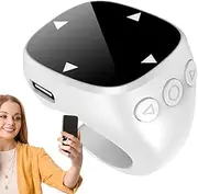 Remote Control for Phone - Wireless Phone Scroller Remote,Smart Rings for Presentation Live Streaming Seamless Interaction with The Touch Control Ring Designed for effor Music Camera Photo Video Game