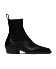 Proenza Schouler Bronco Slip-On Chelsea Boots 37.5 Black