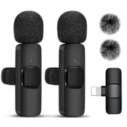 Wireless Lavalier Microphone Video Audio Recording Mic for IOS Device