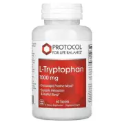 2 X Protocol for Life Balance, L-Tryptophan, 1,000 mg, 60 Tablets