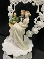 Army Greens Elvis Presley THE King Las Vegas Wedding cake topper Bride Groom top